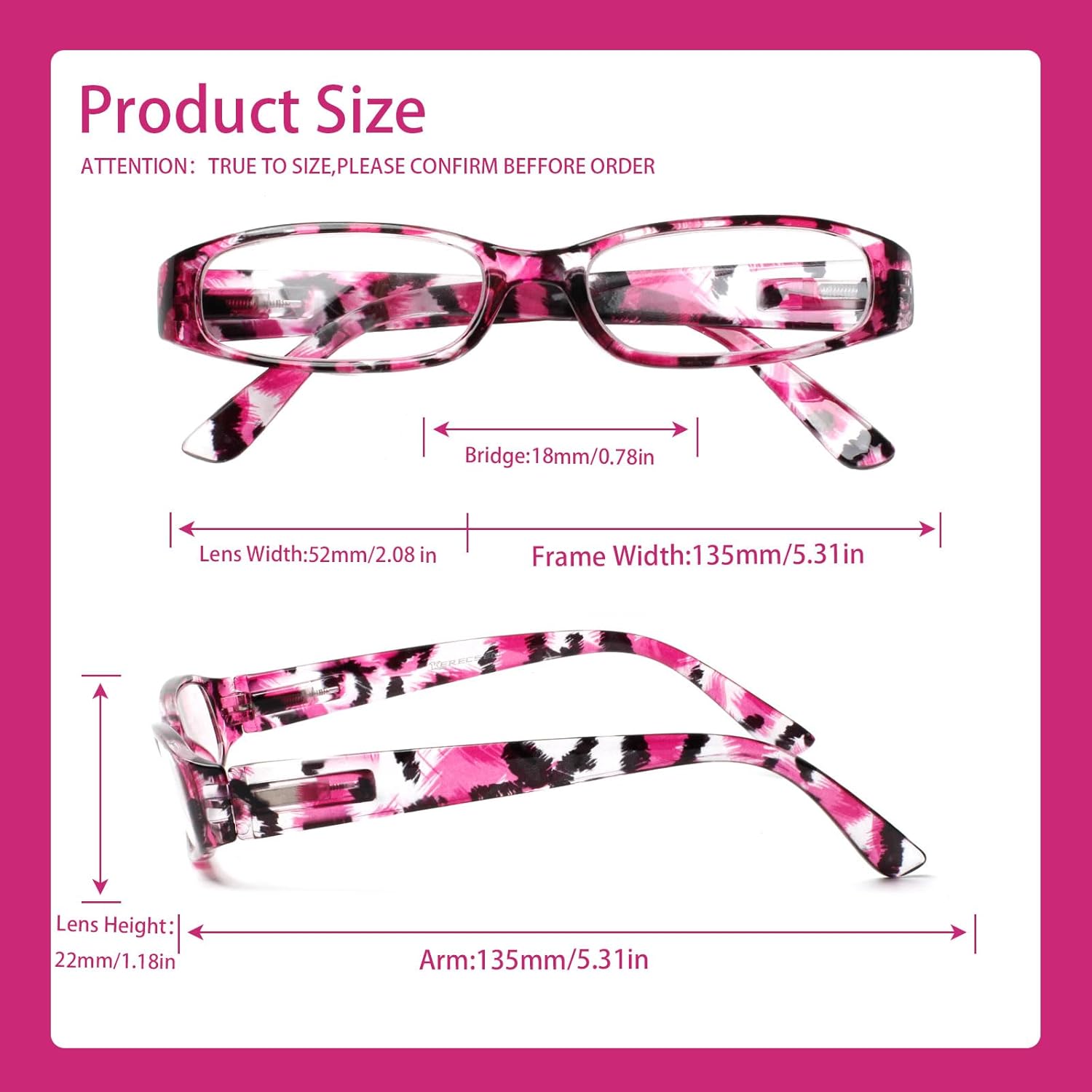 Kerecsen Women's Reading Glasses 4 Pairs Ladies Fashion Spring Hinge Readers - Image 2