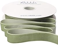 Vista 40 de Ribbli - Cinta de terciopelo marrón de 1 pulgada, carrete continuo de 25 yardas - Cinta navideña marrón para envoltorios de regalo, manualidades