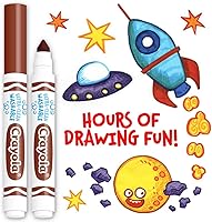 Vista 17 de 12 marcadores de punta gruesa lavables Crayola, Negro