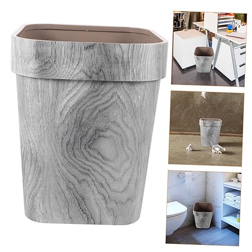 Miniatura 7 de Cabilock Bote de basura retro, contenedor de basura vintage, papelera de plástico, mini bote de basura rústico, cesta de almacenamiento de