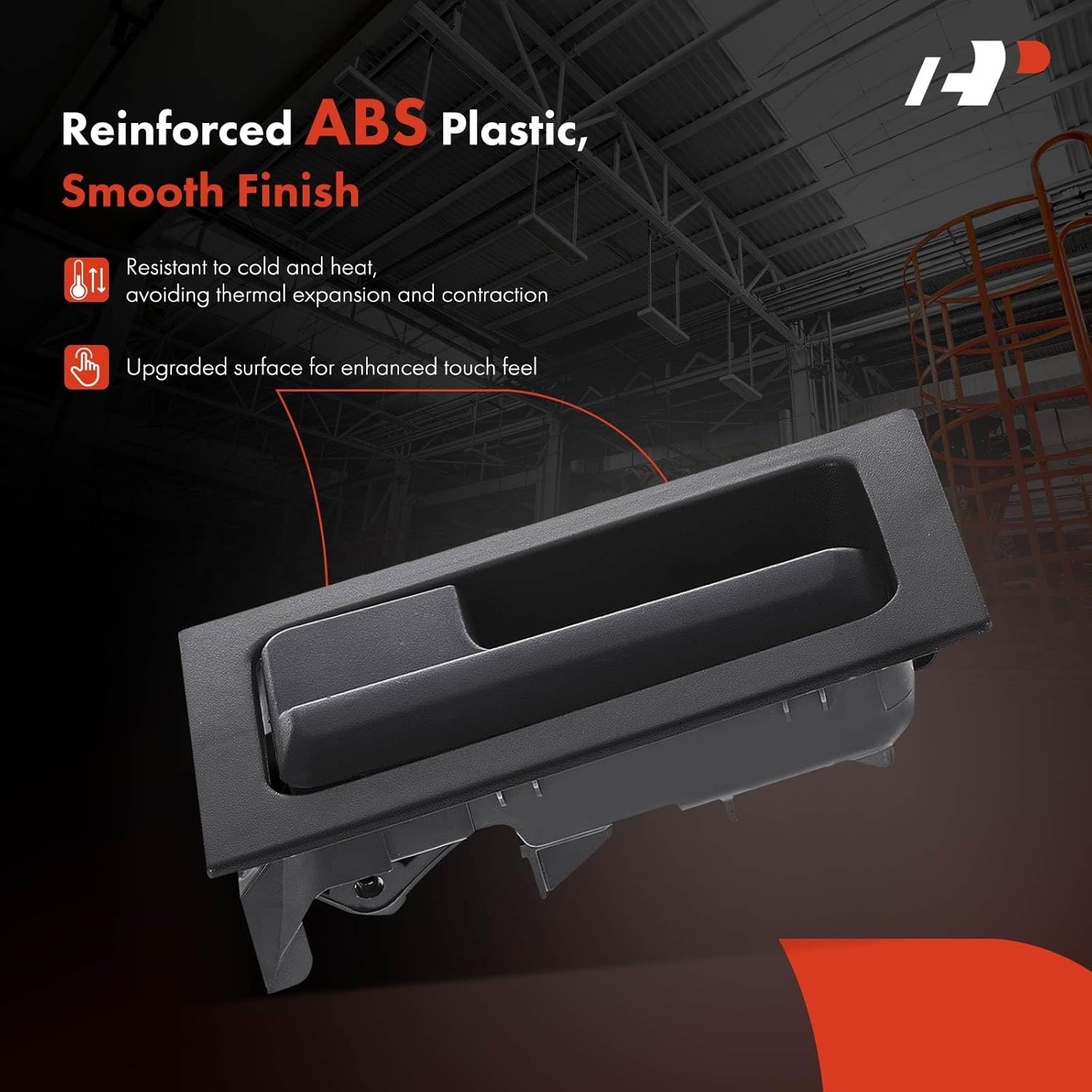 A-Premium Inside Interior Door Handles Compatible with Ford F-150 F150 2009-2014 Crew Cab Pickup/Extended Cab Pickup/Standard Cab Pickup, Gray Housing with Black Lever, 2-PC Set, Front or Rear Side