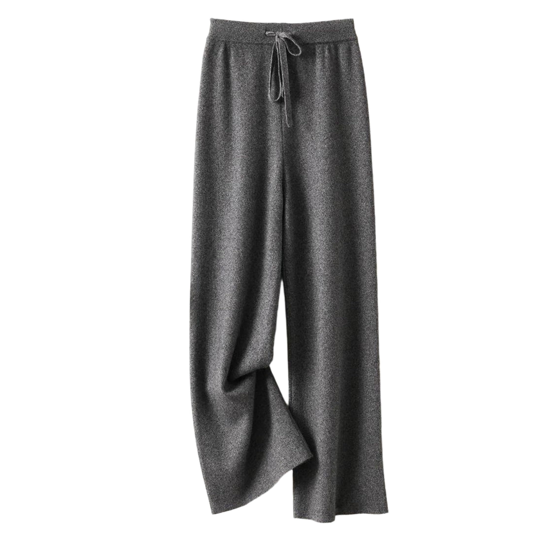 Womens Merino Wool Winter Pants High Waist Casual Soft Warm Comfortable Basic Knit Trousers