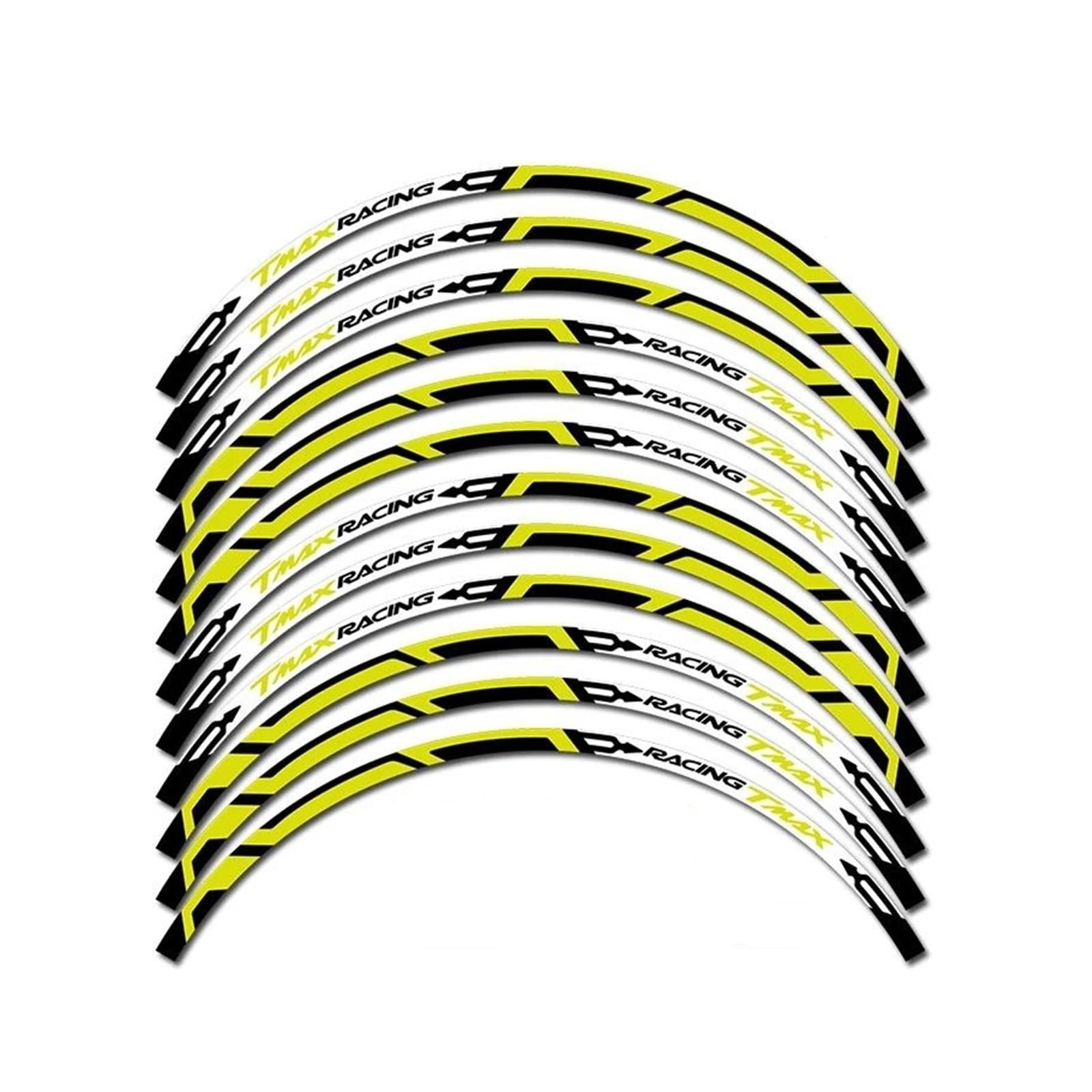 for Tmax 530 560 500 Reflective Wheel Rim Sticker Scooter Hub Stripe Tape Decal Waterproof