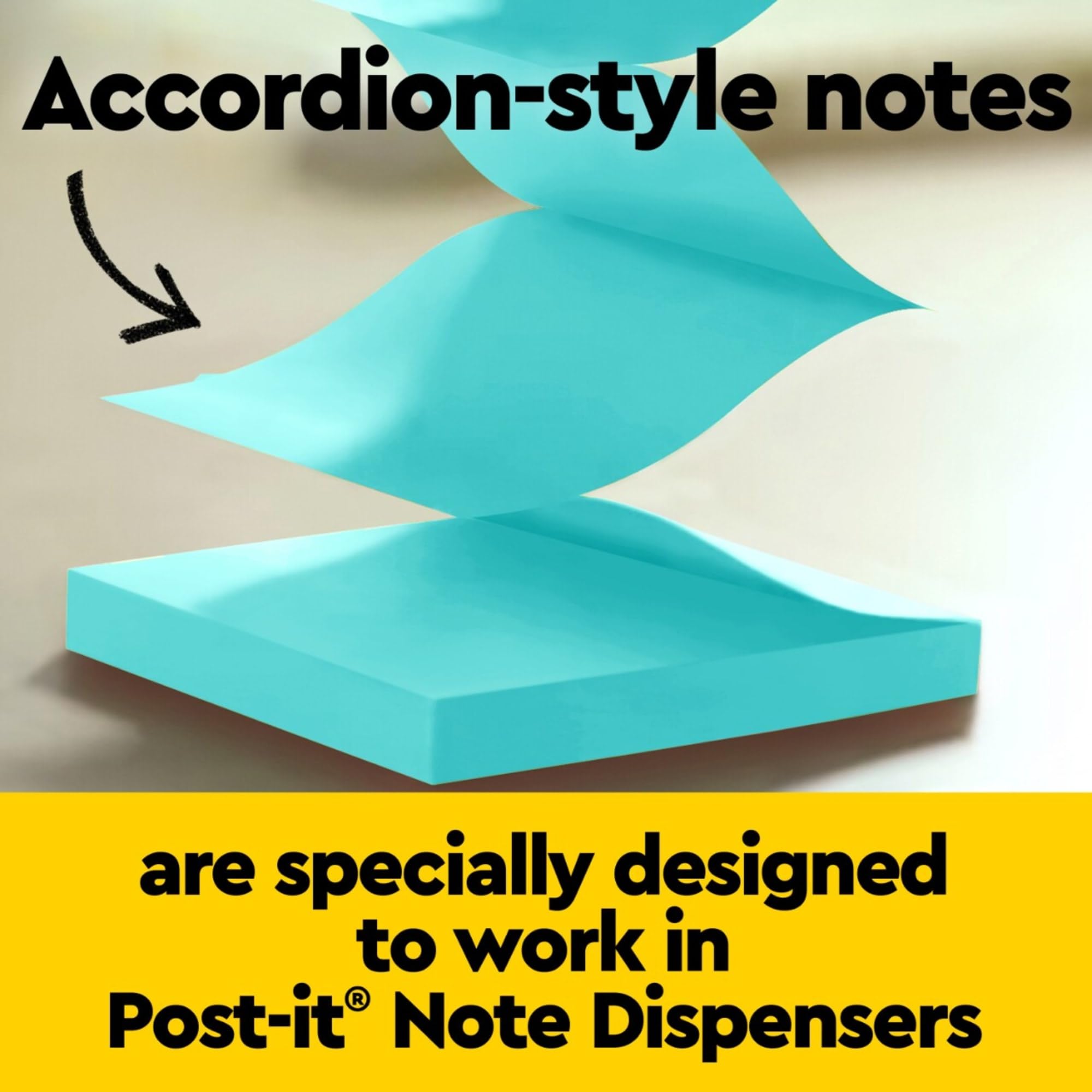 Post-it Super Sticky Pop-Up-Notizen, 7,6 x 7,6 cm, 18 Blöcke, 90 Blatt/Block, 2-fache Haftkraft, Schulbedarf
