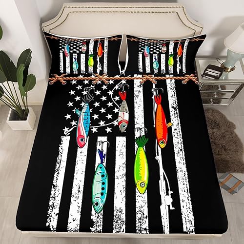 Miniatura 278 de Castle Fairy Juego de sábanas con temática de Halloween, tamaño Queen, juego de ropa de cama con estampado de animales de murciélagos negros