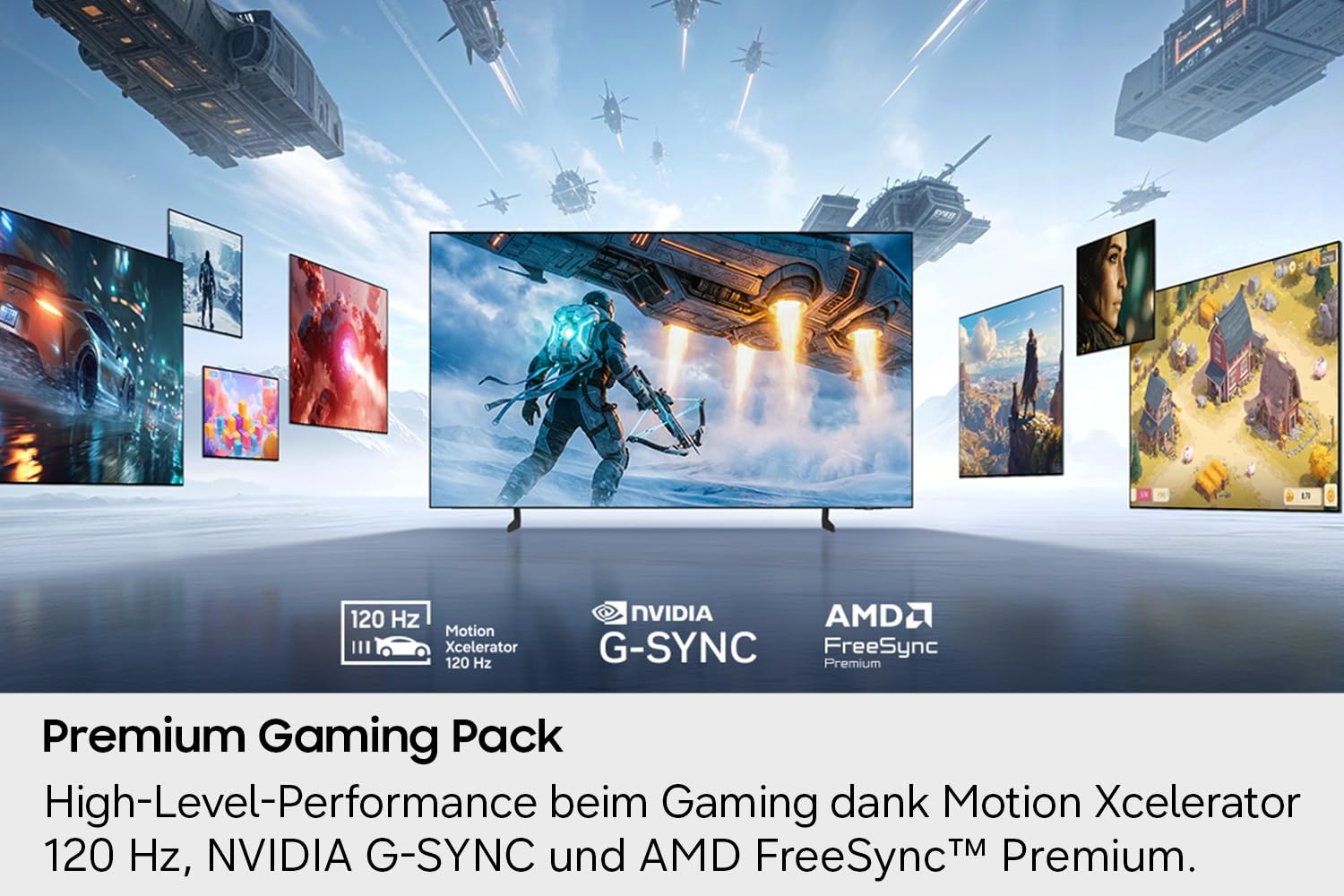 Samsung OLED S85H 4K 48 pulgadas TV hasta 120 Hz, antirreflejos con Glare Free, diseño FloatLayer OLED con marco de metal, montaje en pared al ras Dolby Atmos, AI Companion, Smart TV