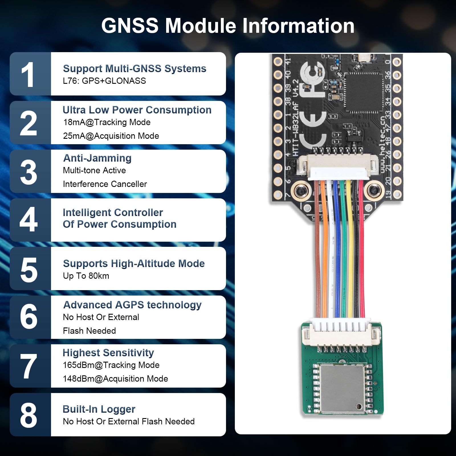 Binghe LoRa ESP32 V4 Board con Meshtastic LoRa ESP32 V4 WiFi Bluetooth Board con GPS e 868MHz Antenne 0.96″ OLED Display 1262 Chip ESP32-S3R2 MCU 16M Flash Compatibile con Arduino IoT Meshtastic
