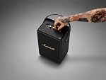 Marshall Tufton Portable Bluetooth Speaker, Multi-Directional Sound, 20+ Hours of Playtime - Black and Brass