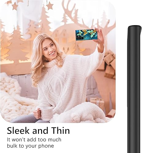 Miniatura 7 de GUAGUA Funda protectora para Samsung Galaxy S23 Ultra que brilla en la oscuridad, Samsung S23 Ultra, bonita mariposa azul noctilucente, a prueba de