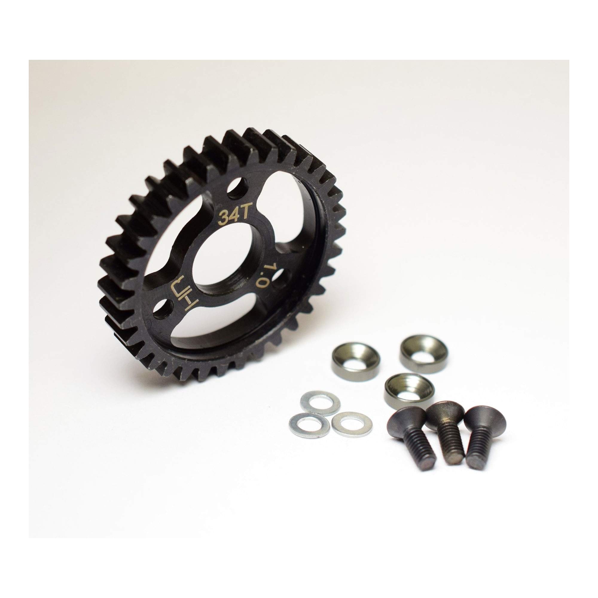 Amazon.com: Hot Racing SRVO434 Steel Spur Gear (34T 1.0 Mod) - TRA