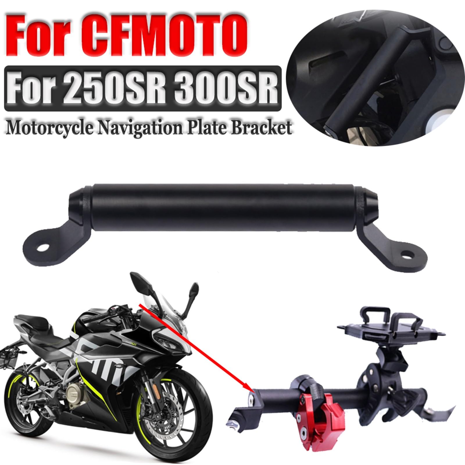 Accessoires de Moto, for Smartphone, téléphone GPS, Support