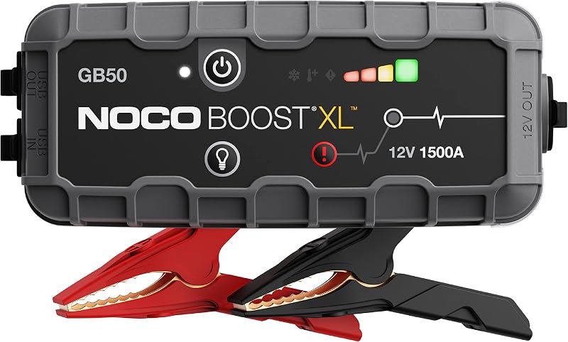 Boost GB50 1500A UltraSafe Jump Starter, 12V Lithium Battery Booster | Spark-Proof & Reverse Polarity Protection, For Car, Truck, Motorcycle, SUV, Boat, ATV, RV, up to 7.0L Gas & 4.5L Diesel