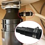 Dishwasher Drain Hose Adapter,Garbage Disposal Dishwasher Connector Kit Compatible with Insinkerator Garbage Disposals with Inlet Connector and Clamps