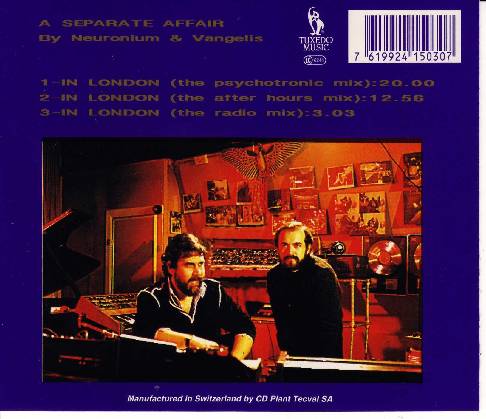 Neuronium & Vangelis a Separate Affair