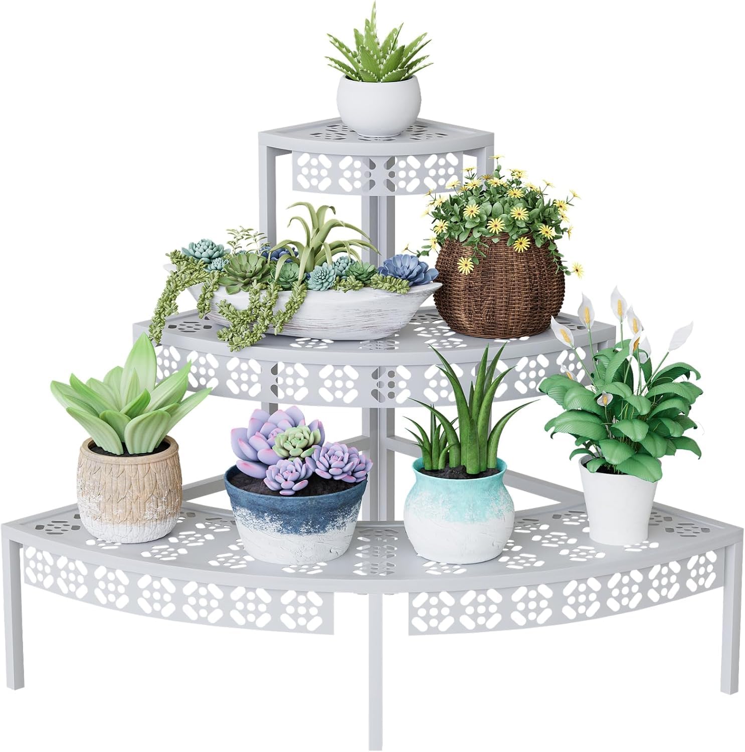 Garden 4 you Cavalletto semicircolare bianco