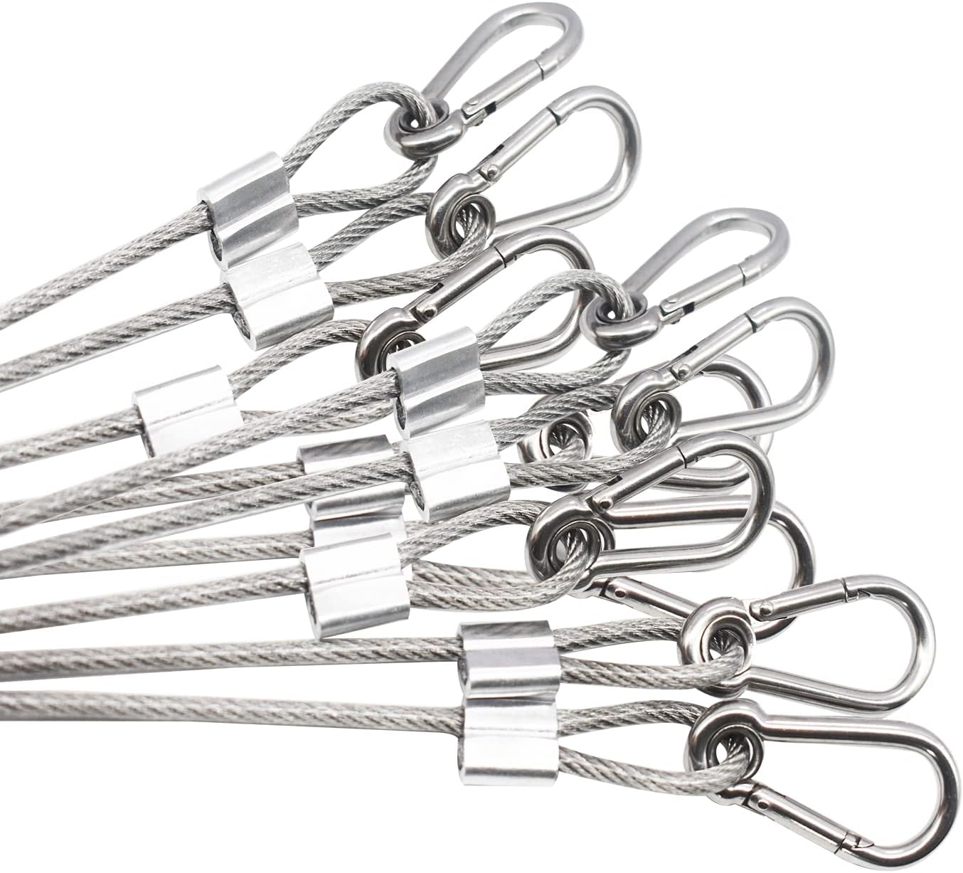 Bytiyar 10 pcs 12 inch Vinyl Cover Coated Stainless Steel Wire Rope ...