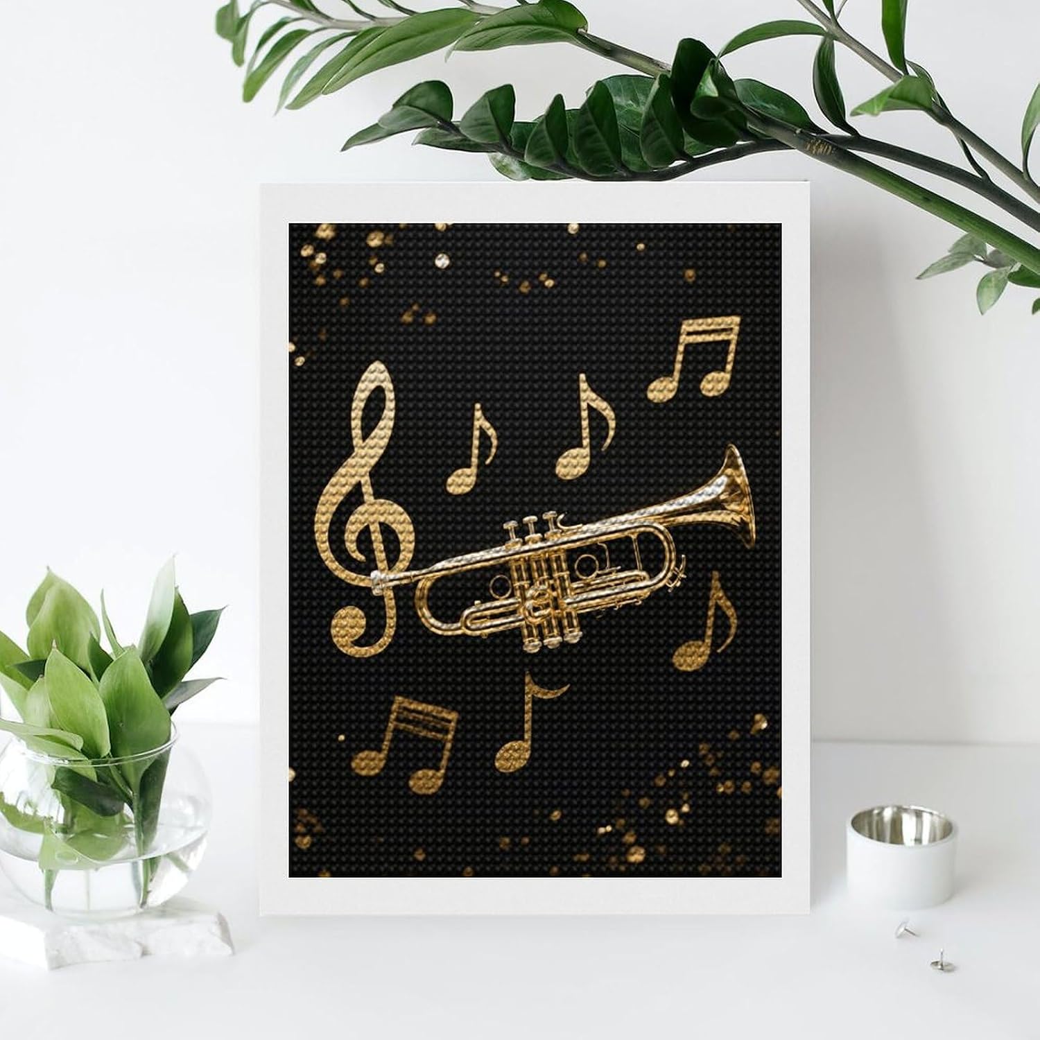 FodPand New Orleans Jazz 5D Diamond Painting Kits for Adults Beginners Full Drill Round Diamond Dots Pictures Gem Art Supplies for Home Wall Room Decoration DIY Craft Set Gift 12x16 image 4