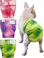 Vista 28 de CuteBone Pañales lavables para perras, paquete de 3 pantalones de entrenamiento para cachorros WWD02XS