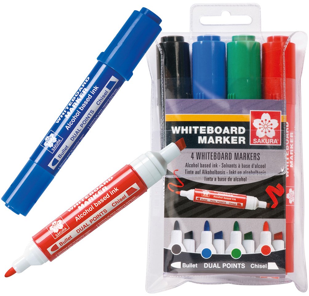 SAKURAWhiteboard Marker 4 St In Etui