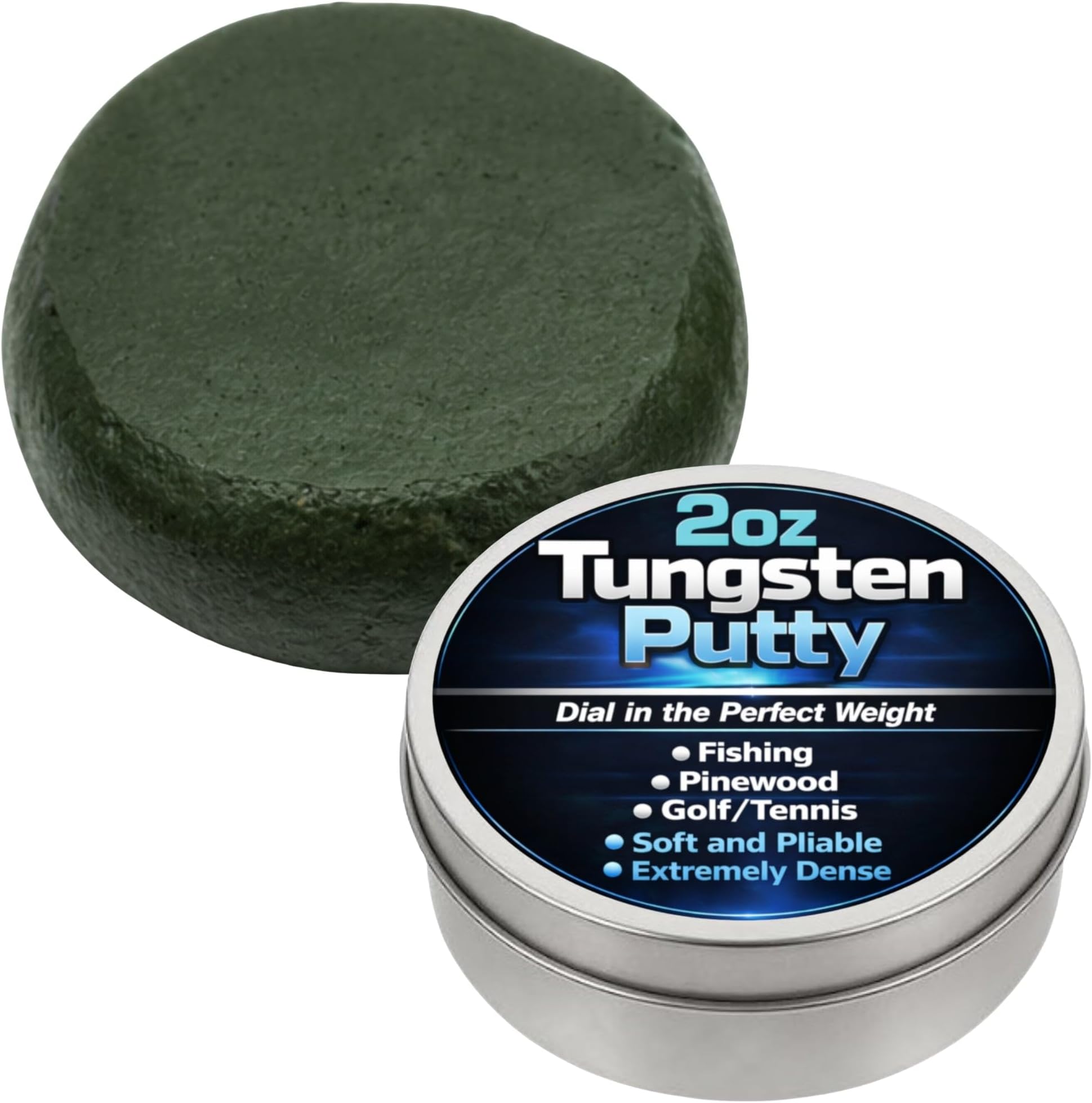 - Reaction Tackle Tungsten Putty Weight - for Fishing and Pinewood Derby Car Putty Also for Fly Fishing, Tennis and Golf Tungsten Weights โ 2 Ounce / 60 Grams