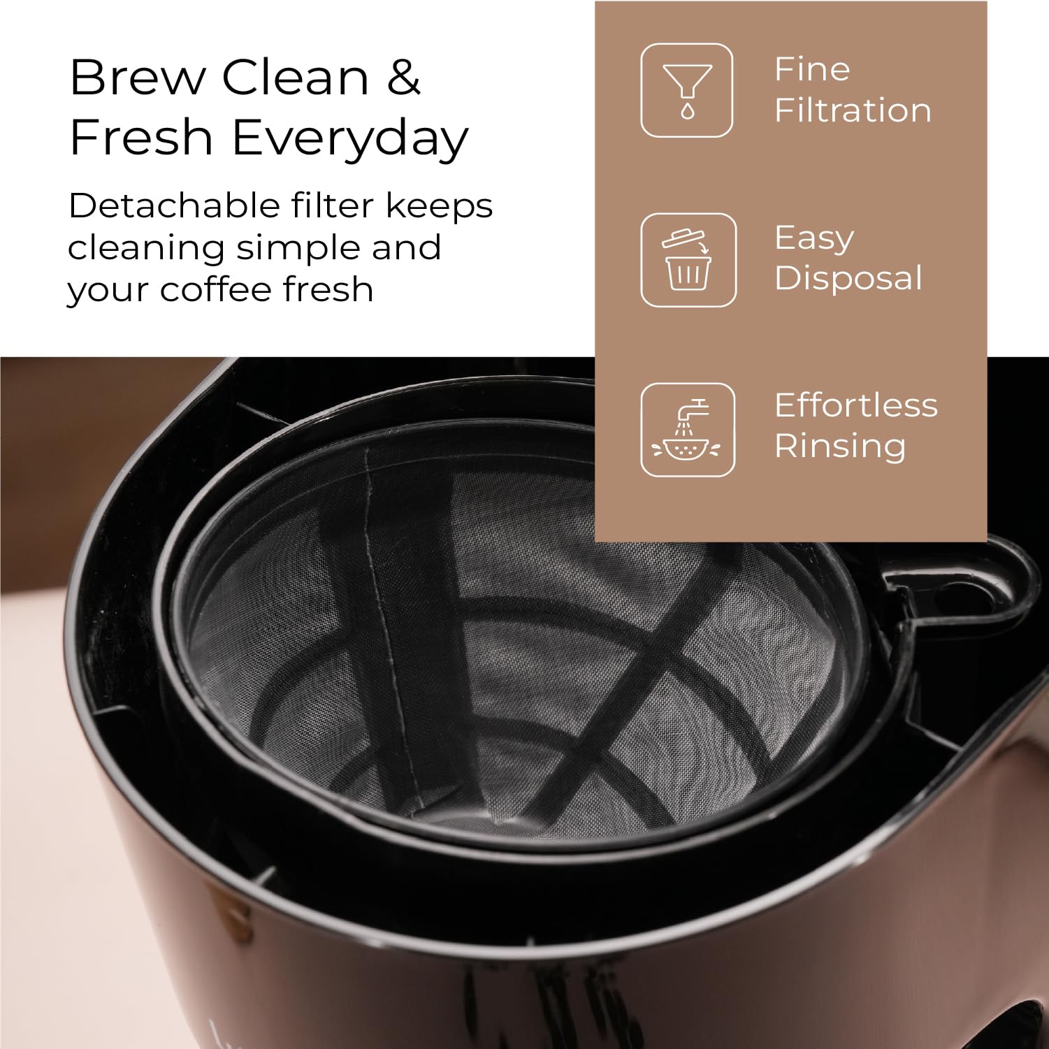 Lifelong Drip Coffee Maker - 5 Cup Coffee Machine -2 Lifelong Drip Coffee Maker - 5 Cup Coffee Machine -2