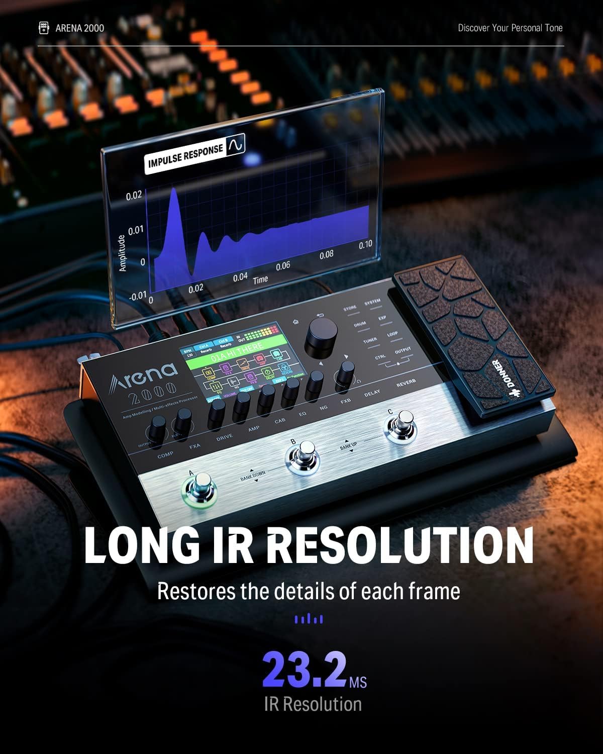 DONNER Arena 2000 マルチエフェクトプロセッサー Amazon.com: Donner Arena 2000 Multi-Effect Processor