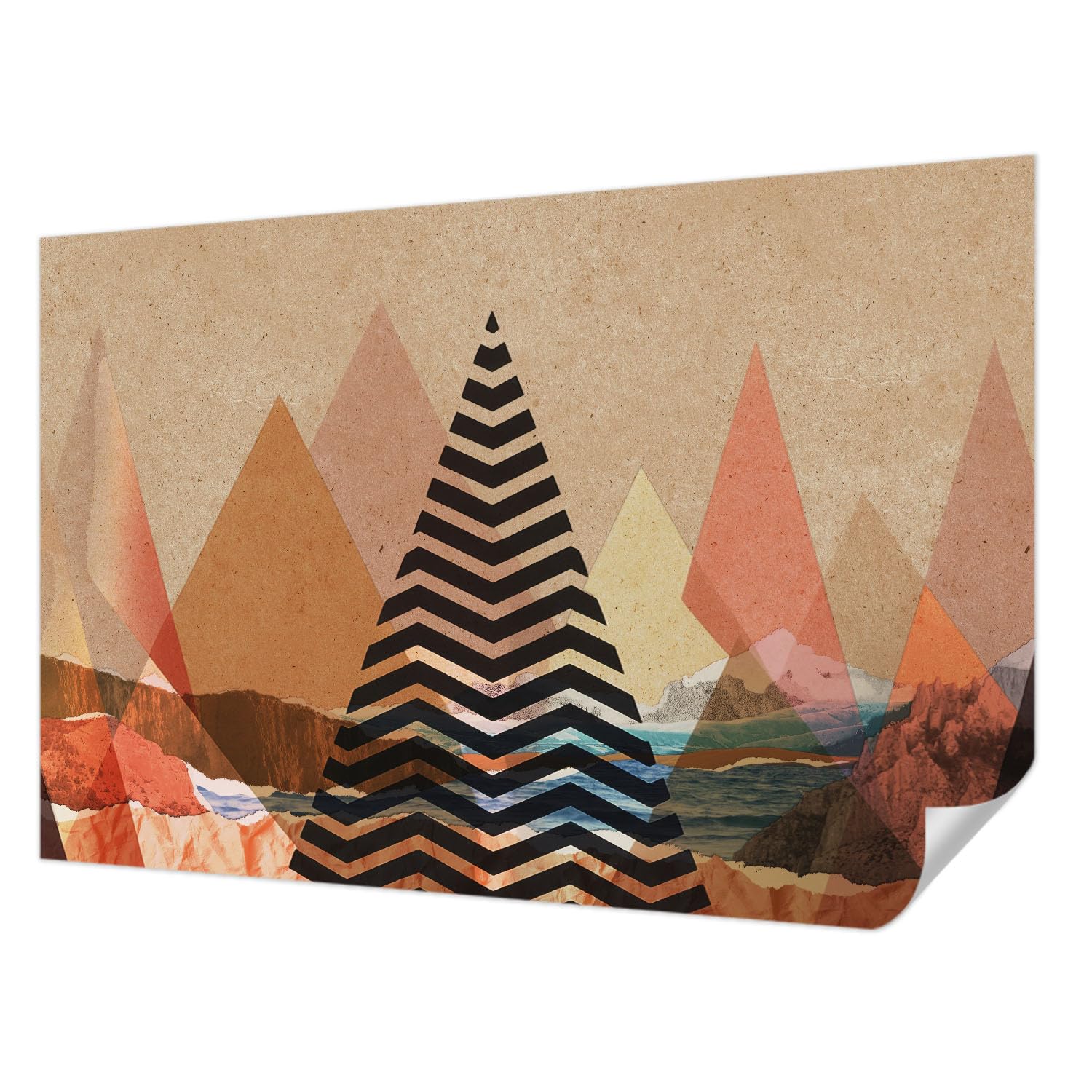 Papier peint photo autocollant Tulup 104x70 cm décor de paysage abstrait moderne