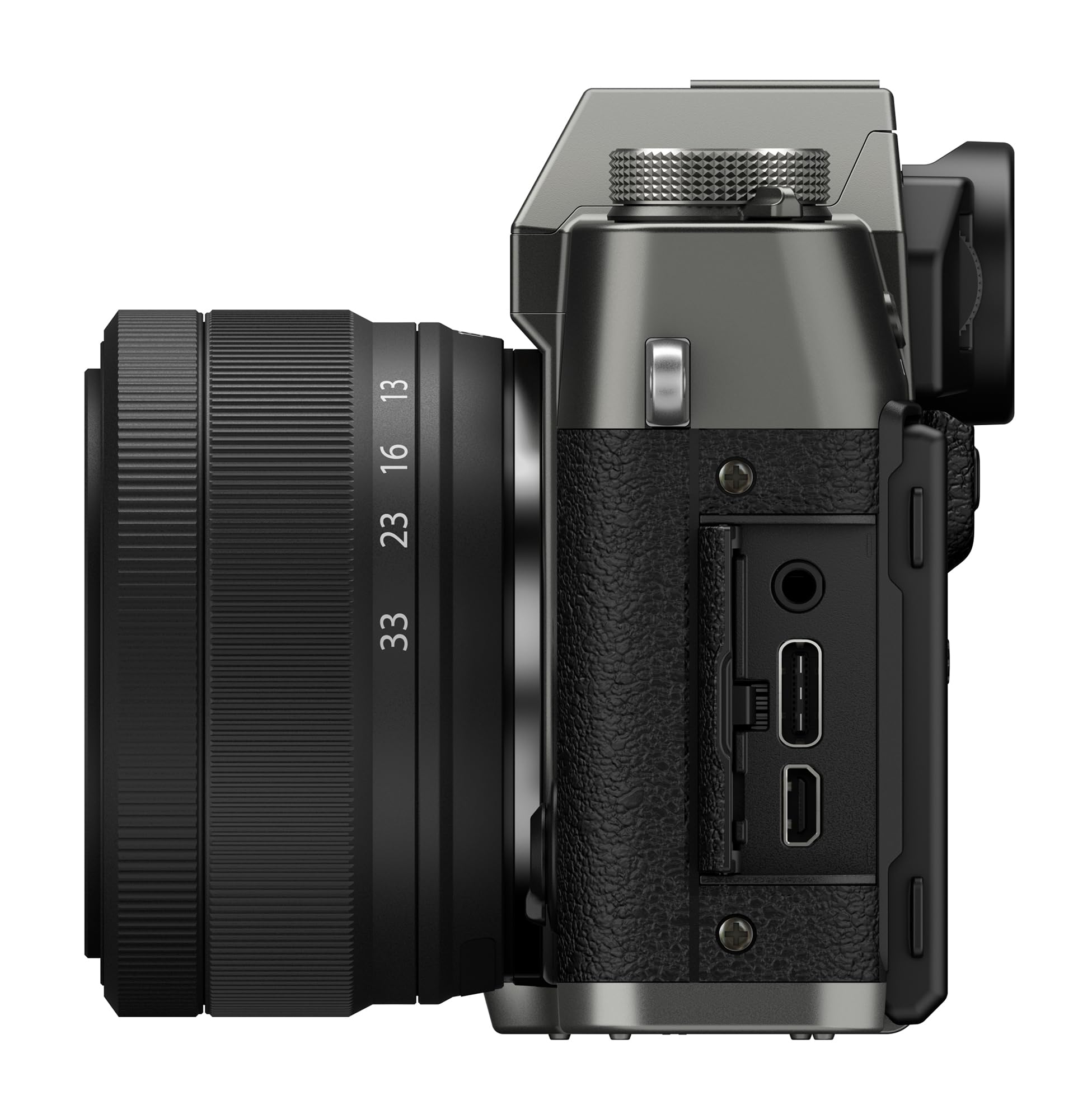 FUJIFILM X-T30 III Corps d'appareil Photo sans Miroir, avec kit d'objectif XC13-33 mm, Couleur Argent Carbone