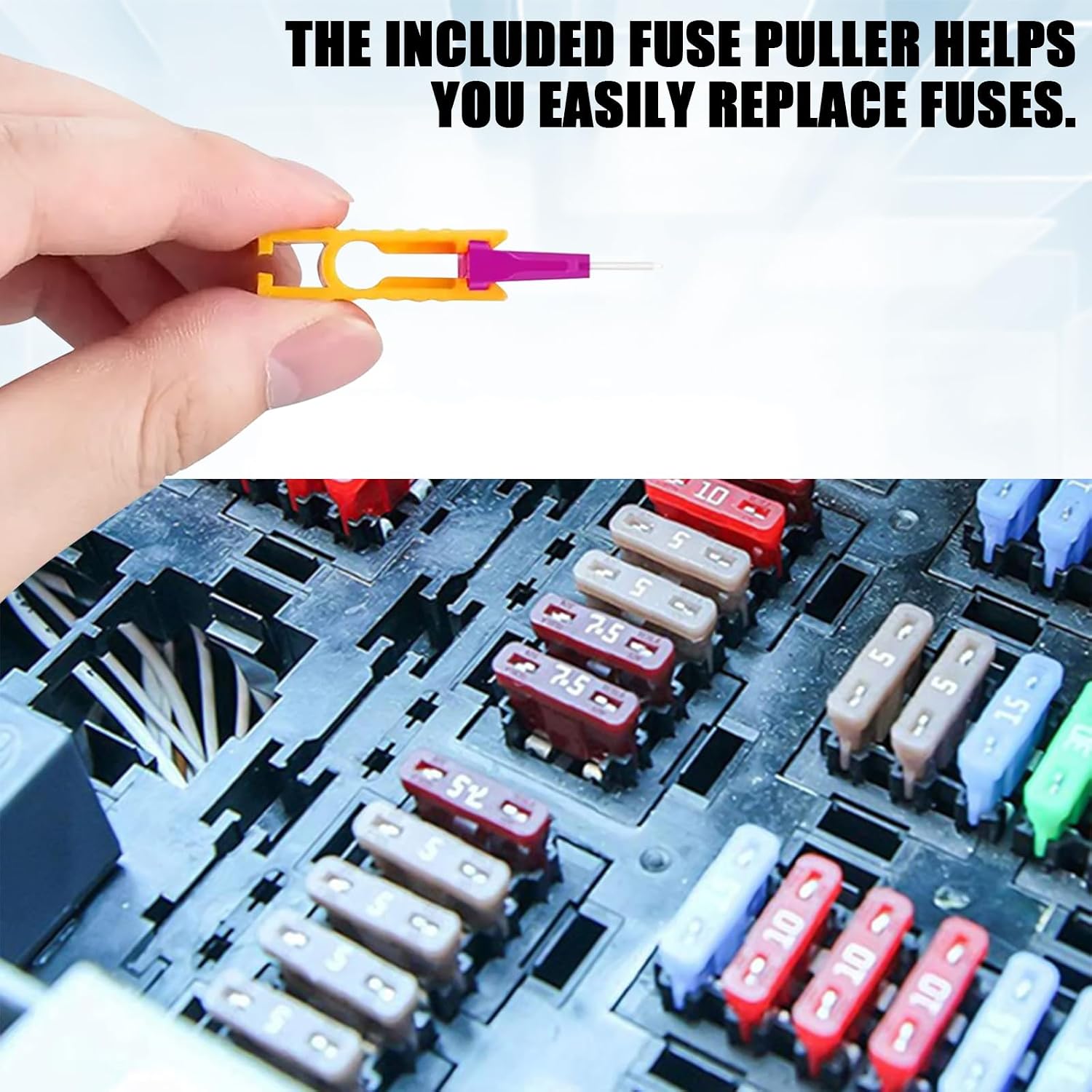 120PCS Car Mini Fuses Assortment Kit, Fuses Automotive Kit with Puller Tool, Blade Micro Low Profile Mini Fuse Kit (2A/3A/5A/7.5A/10A/15A/20A/25A/30A/35A) for Car RV Truck SUV Motorcycle