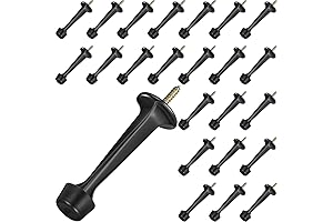 Black Door Stops Baseboard - A Sturdy Solution for Doors of All Sizes