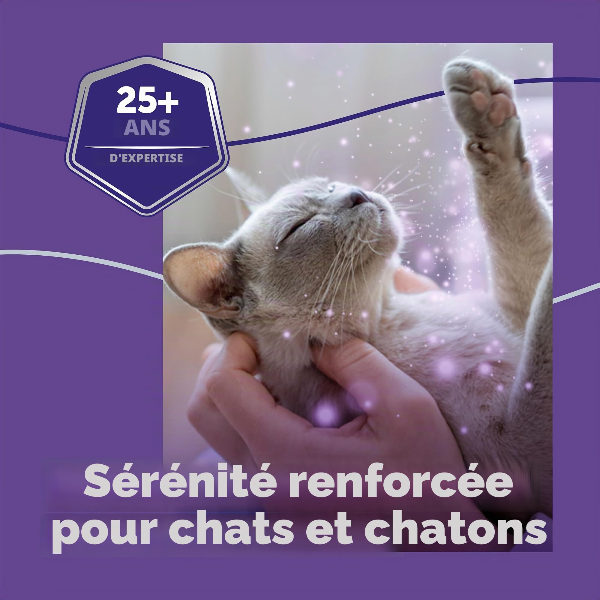 FELIWAY Optimum Recharge pour diffuseur de phéromones apaisante 30 Jours pour Chat sans Odeur 48 ML Aide à résoudre Les Signes de Stress chez Les Chats et Chatons, recommandé par Les vétérinaires