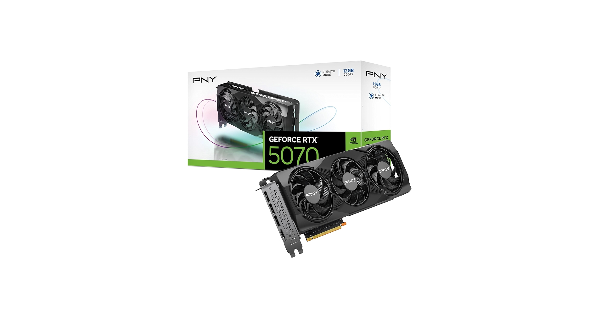 専用 PNY GEFORCE RTX 5070 12GB triplefan PNY NVIDIA GeForce RTX™ 5070 OC Triple Fan, Graphics Card