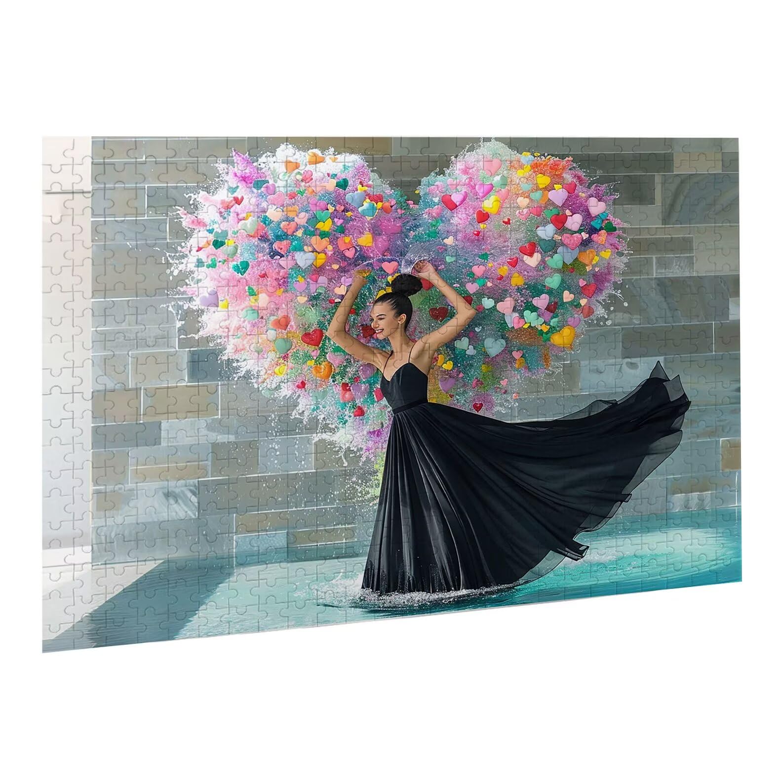 Jigsaw Puzzle, 2000 Pezzi Puzzle Classici, Amore Puzzle Rilassamento Intelligence, Mpossibile Difficile Puzzles impegnativo per adulti Puzzles per Gioco Familiare, Regalo per Amore Amico Donna. K0F228