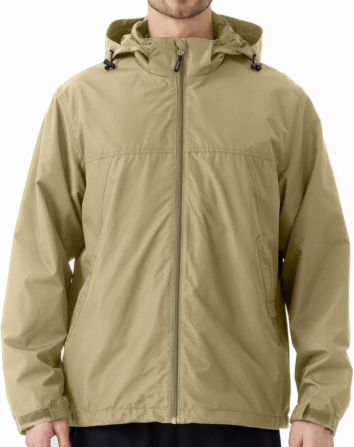 Men's Lightweight Hooded Jacket Waterproof Windbreaker Raincoat Shell Jacket for Outdoor Hiking Traval