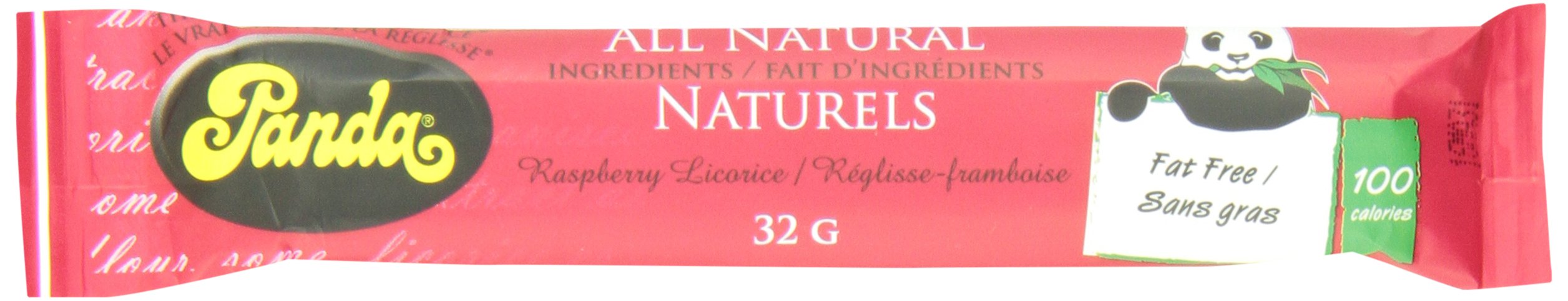 Panda Raspberry Licorice 32 g (Pack of 18)