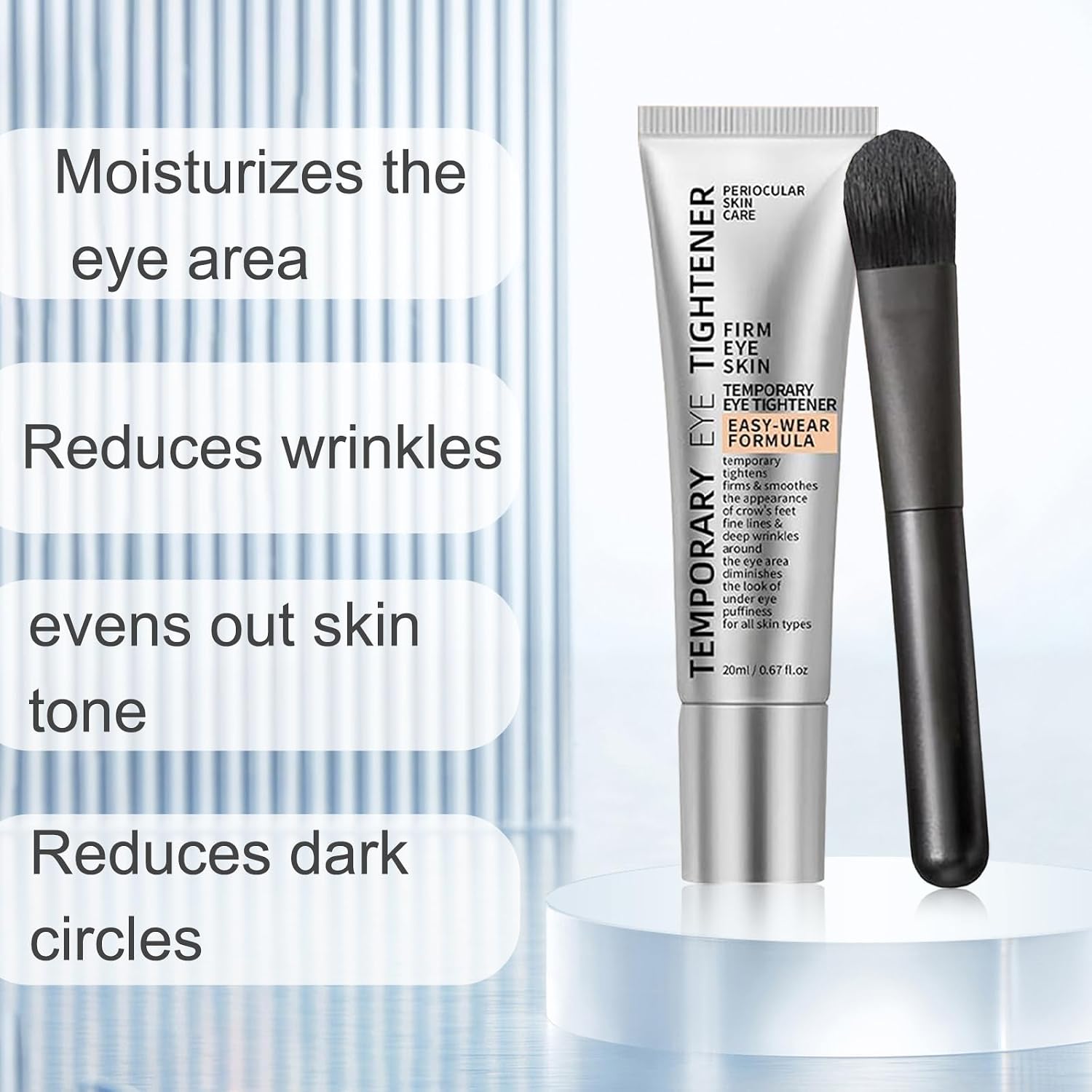 Perfection Eye Tightener - Instant Firming Primer with Hyaluronic Acid & Vitamin E, Easy-Wear Formula for Ultimate Lift & Smooth Finish, Hydrates & Refreshes Tired Eyes (1)