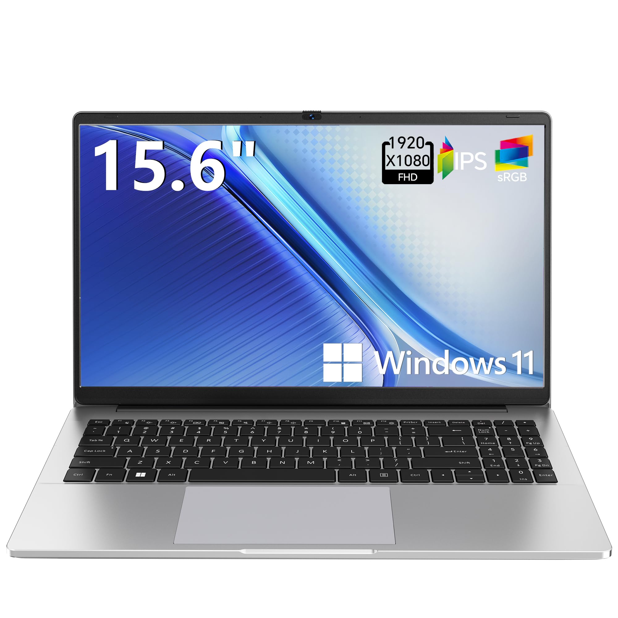 TUQ 15.6" FHD Windows 11 Laptop for School & Home, N4020 CPU, 4GB+128GB