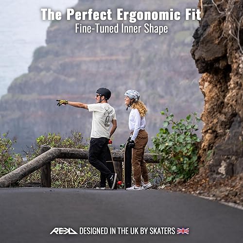 Vista 5 de REKD Casco Ultralite Tecnología Fusion con acolchado delgado Certificado EN1078 y CPSC Ajuste personalizable Logotipos en relieve con sello