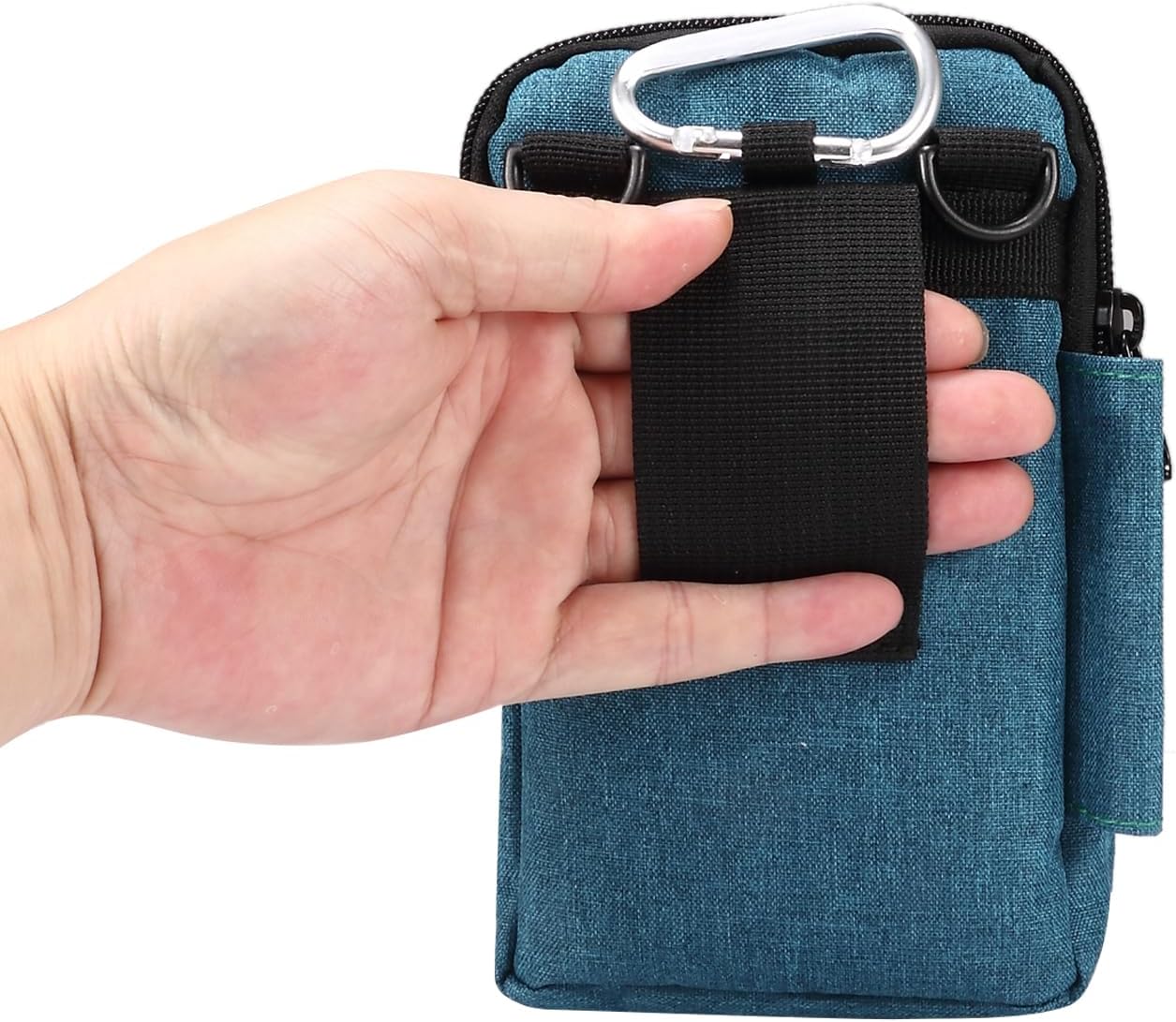 Mobile Phone Shoulder Bag Mens Small, Waist Belt Pouch Zipper Sling Chest Bag Crossbody Messenger Bag Belt Clip Holster
