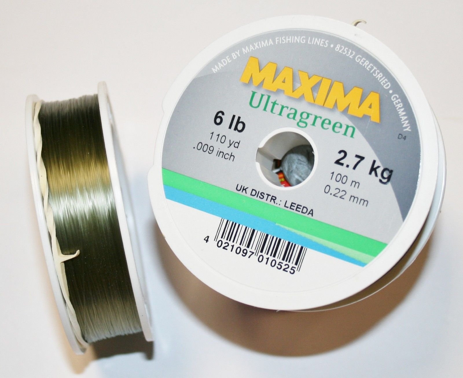 Leeda Maxima Ultragreen 6lb 100M fishing line