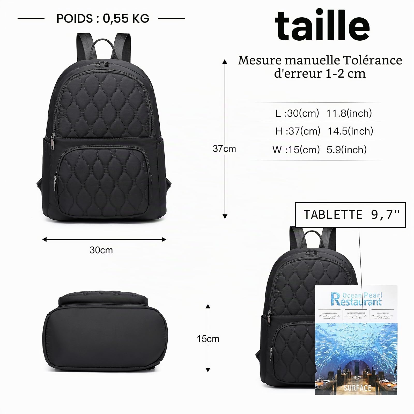 Miss Lulu Damen Rucksack Klein Anti diebstahl Schultaschen 2 in 1 Tagesrucksack Casual Daypack Rucksackhandtaschen Leicht für Freizeit Einkauf Alltag