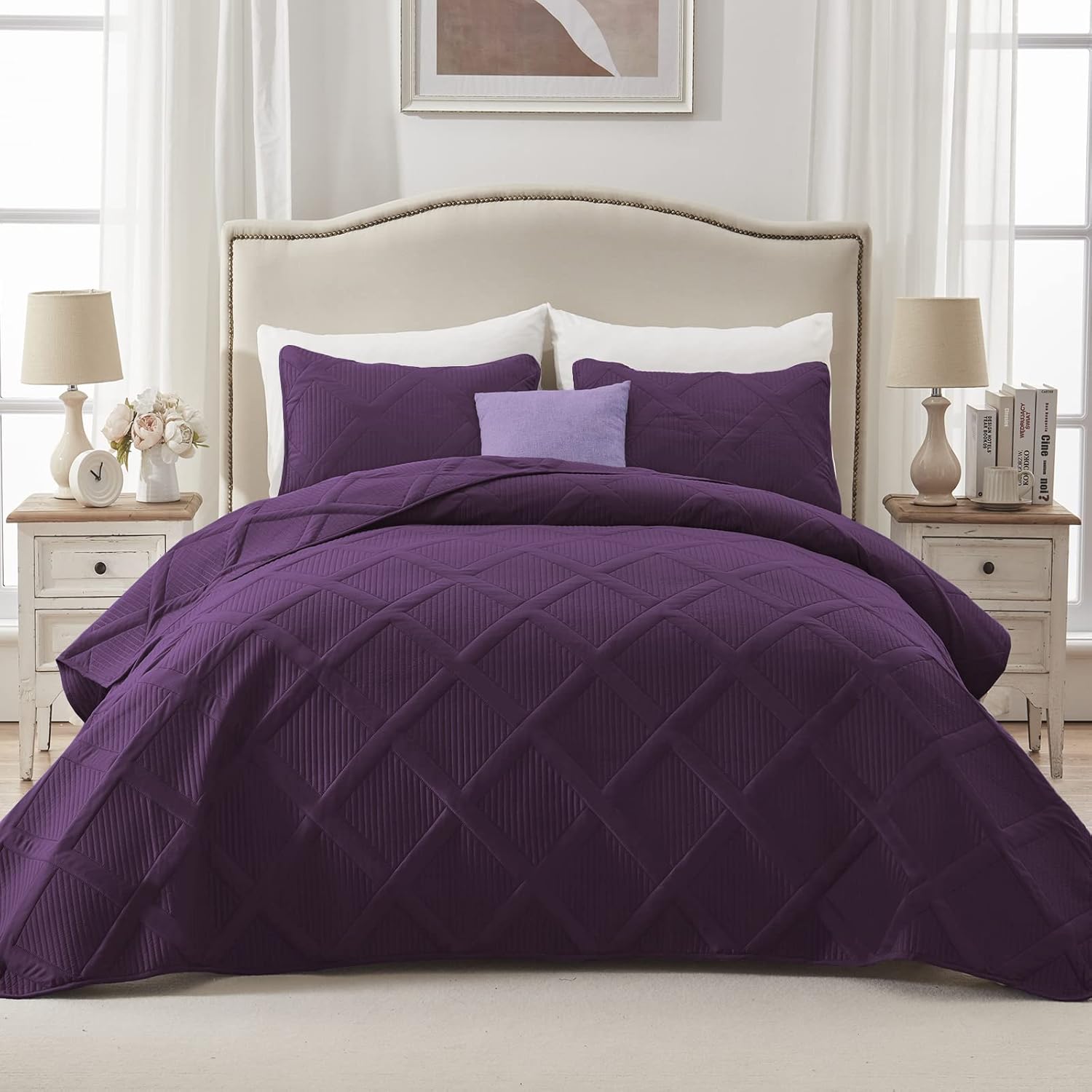 Exclusivo Mezcla Ultrasonic Quilt Set Full Queen Size, 3
