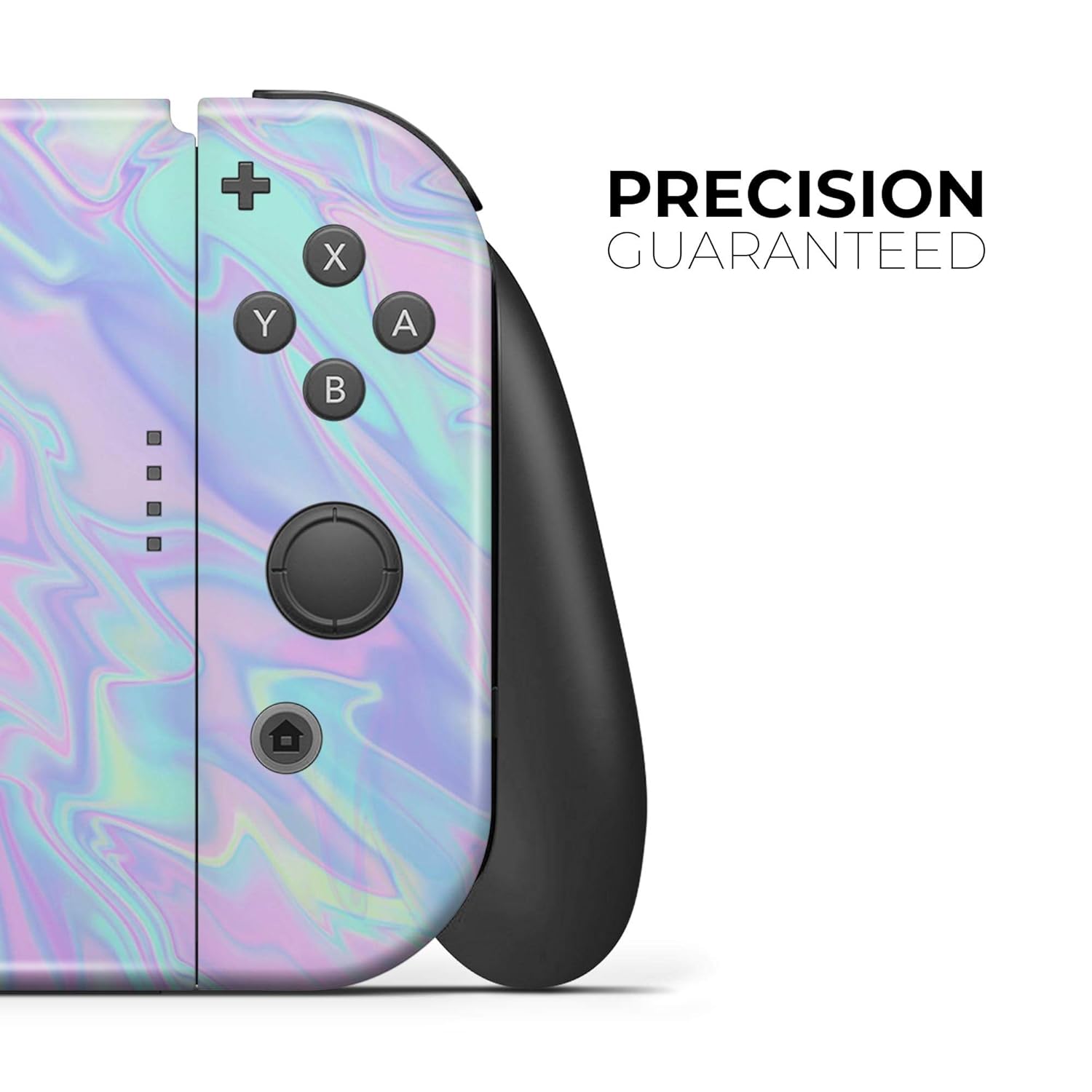 Design Skinz - Compatible with Nintendo Switch OLED Console + Joy‑Con - Skin Decal Scratch-Resistant Removable Vinyl Cover - Iridescent Dahlia v1