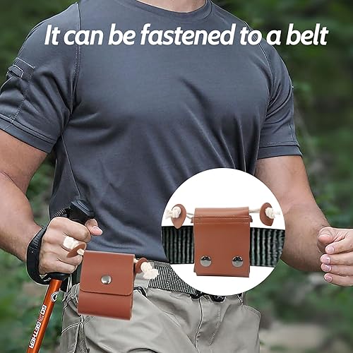 Miniatura 6 de Bolsa de forrajeo de 8.46 x 7.87 pulgadas, bolsa de forraje de hongos, lona encerada, yesca impermeable, pequeña bolsa de piel, bolsa de caza,