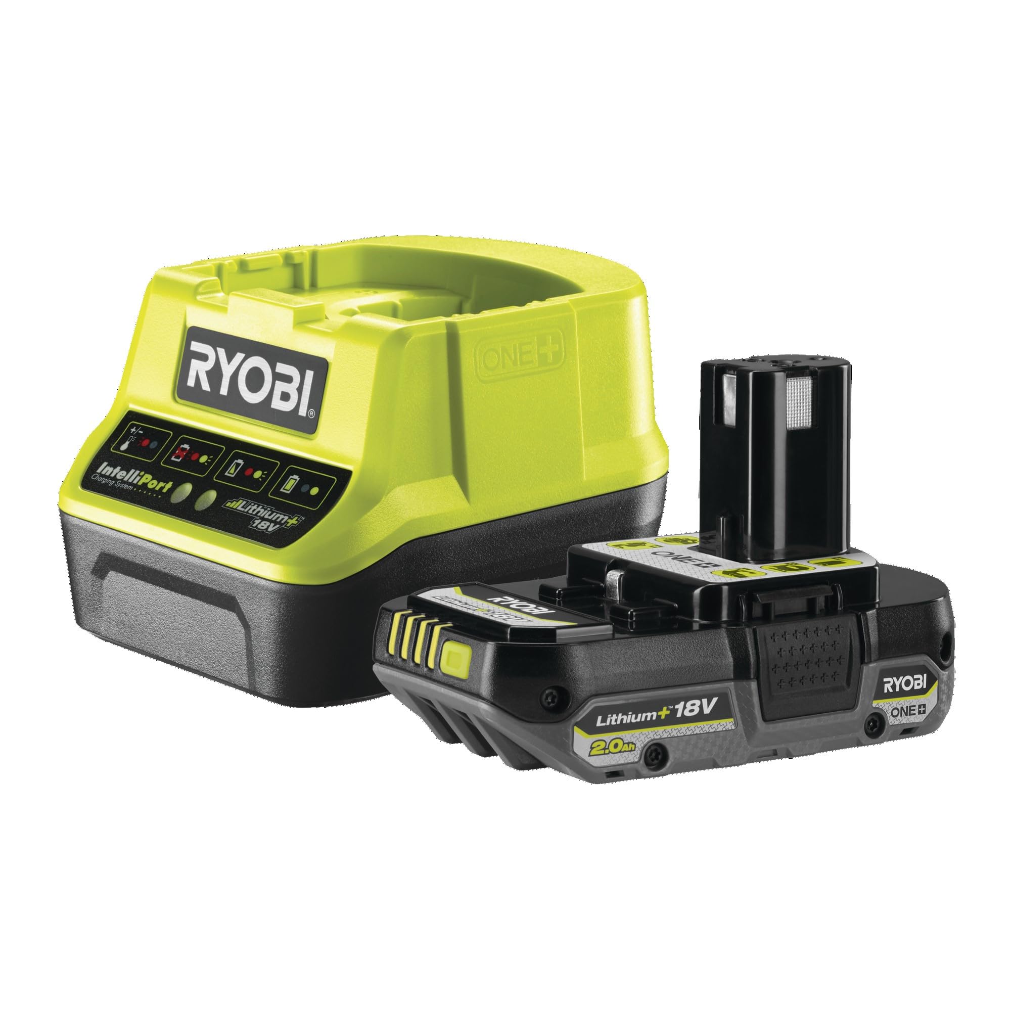 Ryobi - Duo 18 V One+ Bohrmaschine + Schlagschrauber, inkl. 2 Akkus 2 Ah und Ladegerät, in Transporttasche – RCK182G-220S
