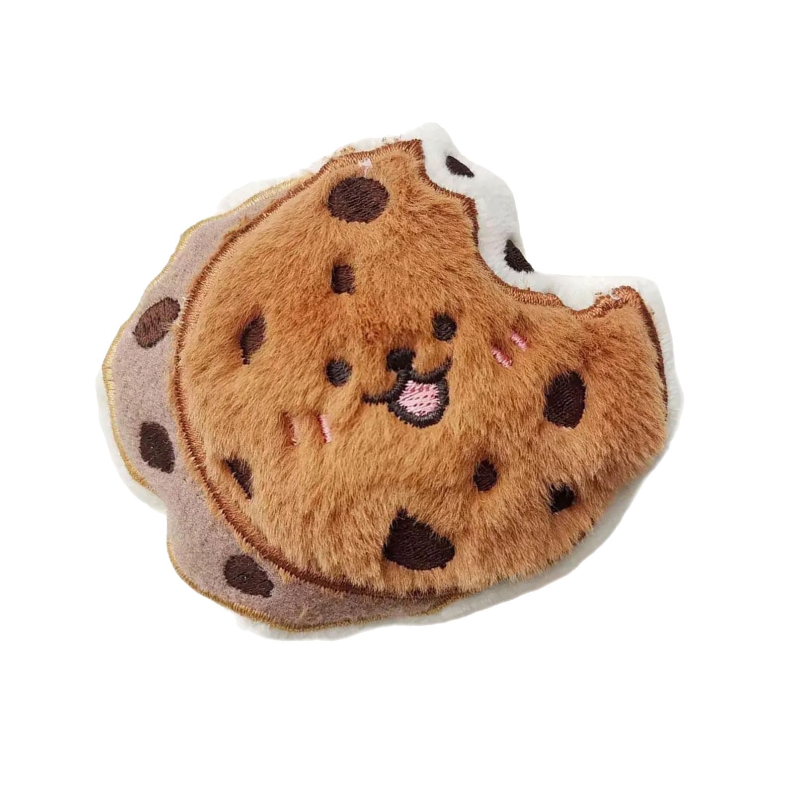 MICFENY Cartoon Dog Plush Toy Texture Chewing Squeaky Toy Stuffed Doll for Small Dog Teething and Engagement