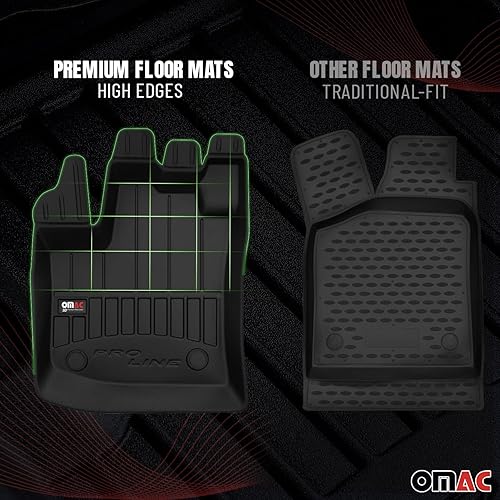 Miniatura 3 de OMAC Juego de alfombrillas de alta calidad para BMW Serie 8 Gran Coupé G16 2020-2023 3D, asiento delantero y segunda fila para todo tipo de clima,