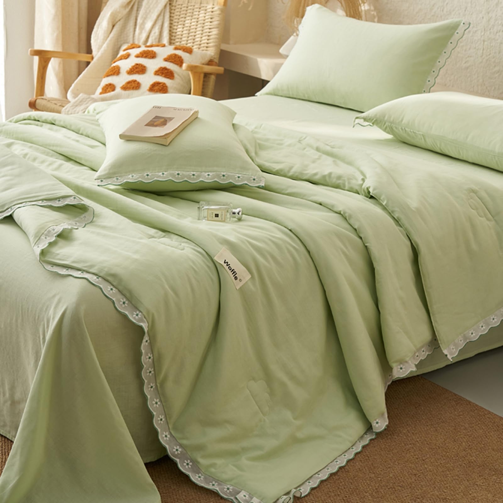 Odot Edredón Sin Funda 2.5 TOG Single A King (Verde,200x230cm)