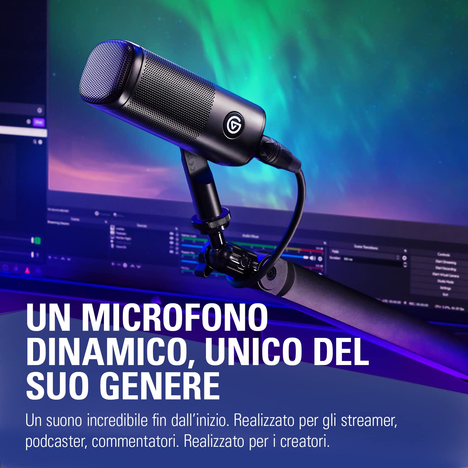 Elgato Wave DX - Microfono XLR dinamico, schema cardioide, riduzione rumore, ottimizzato per la voce per podcast, streaming, trasmissioni, non richiede amplificatori, per tutte le interfacce, Mac, PC