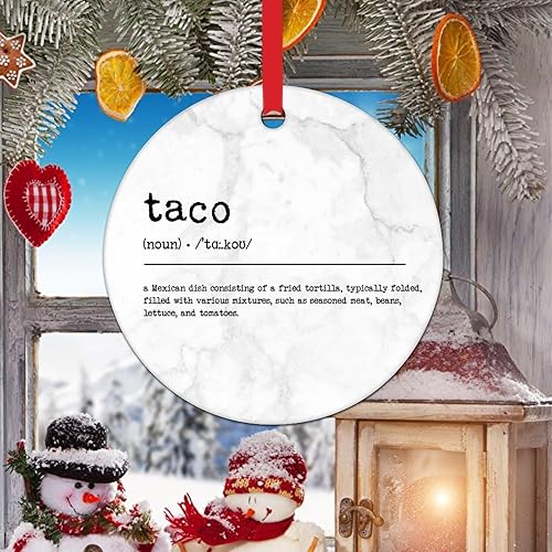 Miniatura 25 de Adornos de Navidad – Y'all Definition Ornament – Noun Definition Christmas Ornament – Y'all Christmas Ceramic Christmas Tree Keepsake Dictionary